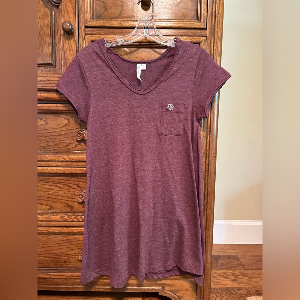 Texas A&M Boutique Maroon T-Shirt Dress